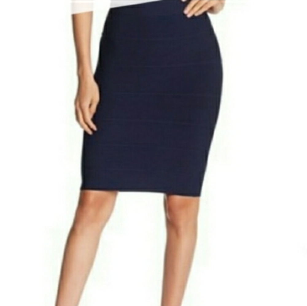 Navy blue bandage skirt